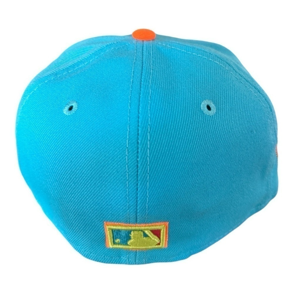 Men's New Era Los Angeles Dodgers 1978 World Series Vice Highlighter 59FIFTY Hat - Picture 5 of 8